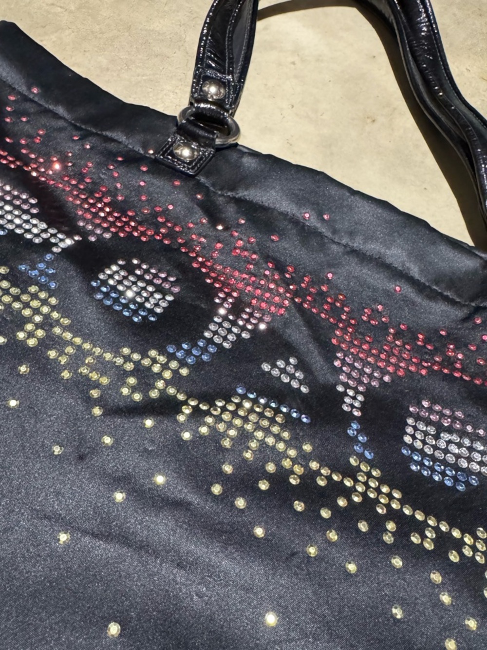 Coach Poppy Limited Edition Holiday Rhinestone Tote Bag Purse Fourth of July - Picture 3 of 10